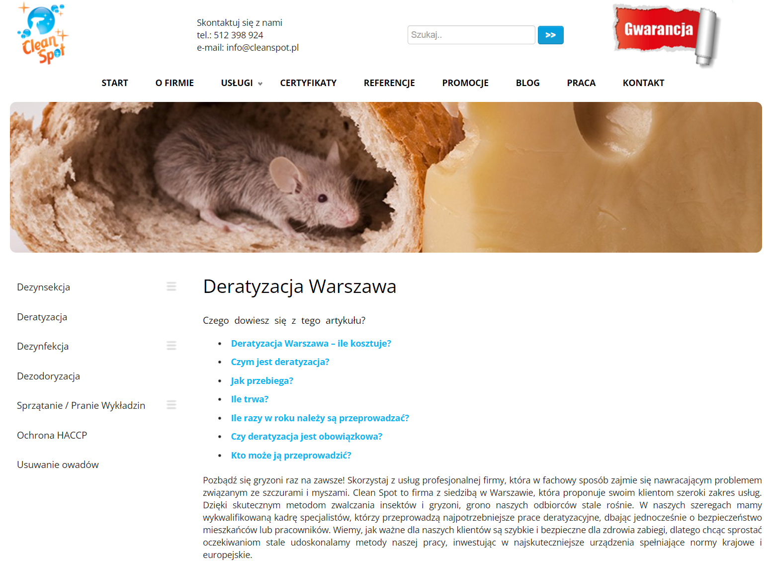 Deratyzacja w Warszawie - kiedy warto wezwać specjalistów i jak wygląda profesjonalne zwalczanie gryzoni?