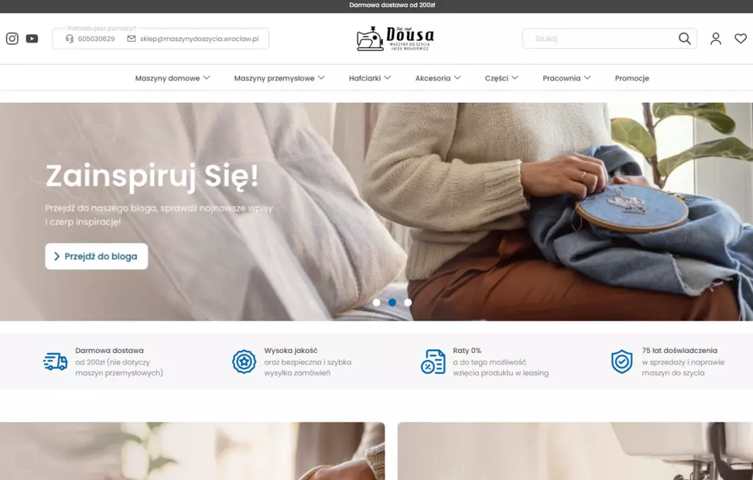 Maszyny do szycia Dousa - podgląd