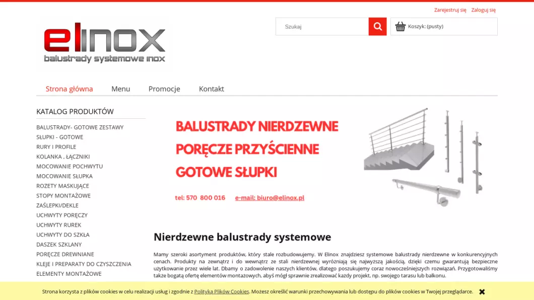 Balustrady nierdzewne - Elinox - podgląd